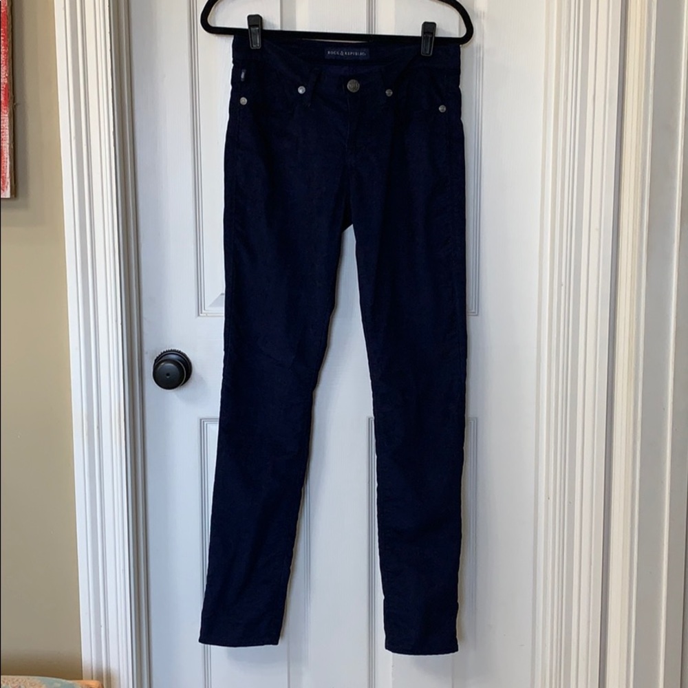 Rock & Republic navy corduroy pants